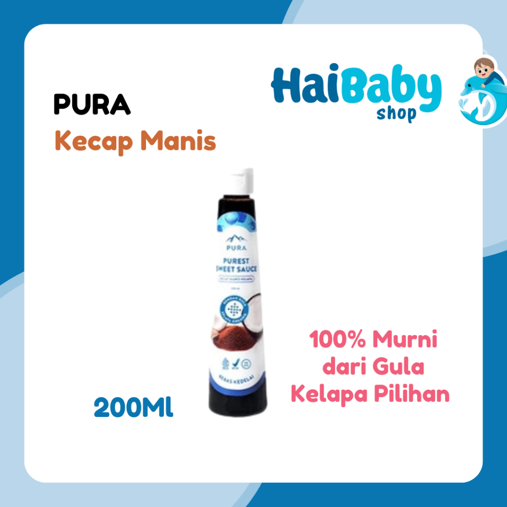 

Pura Kecap Manis Kelapa (200ml) - Kecap Manis MPASI - Rendah Gula - Organik - Rendah Kalori