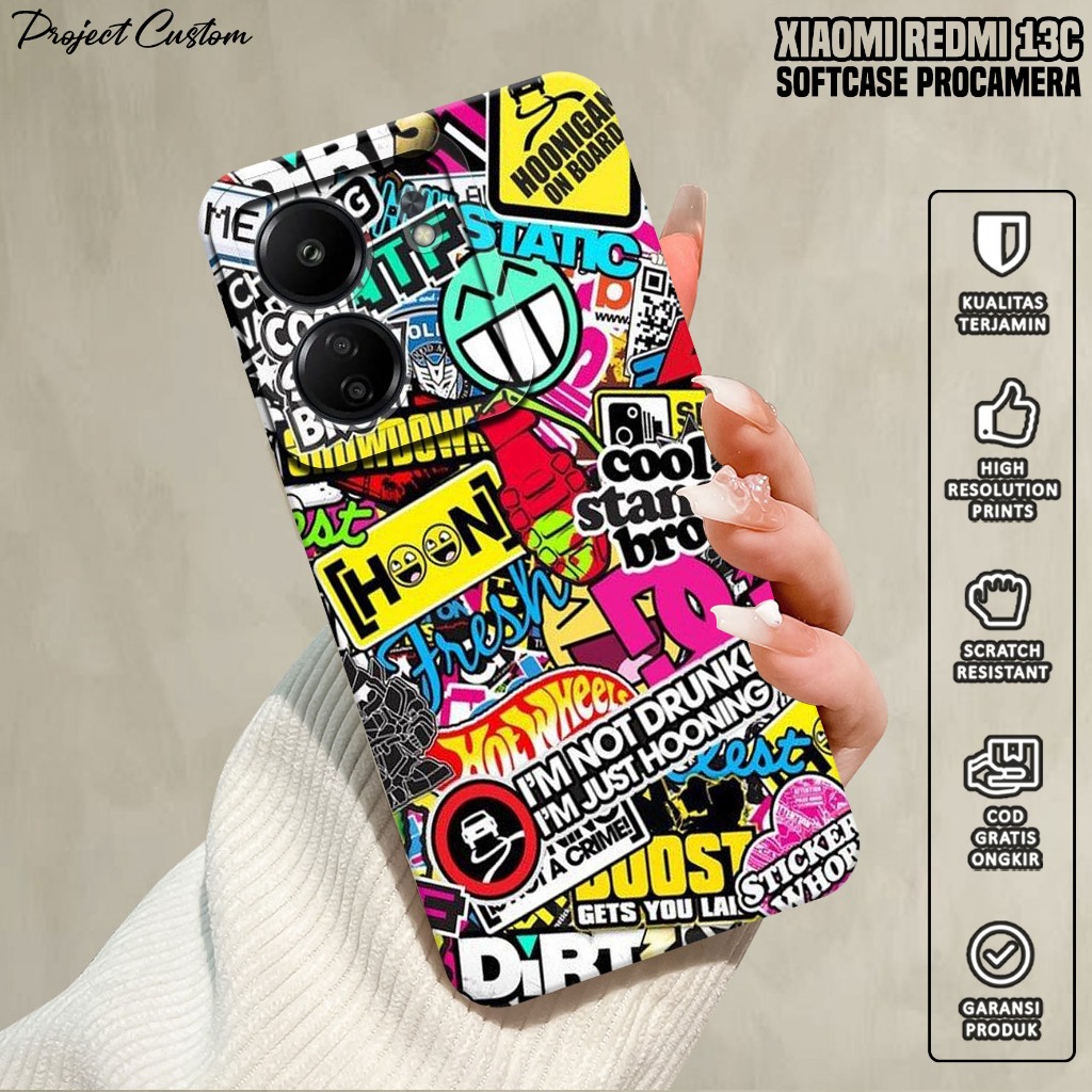 Softcase Xiaomi Redmi 13C - Case Hp Xiaomi Redmi 13C ( GRAFF ) Silikon Hp Xiaomi Redmi 13C - Casing 