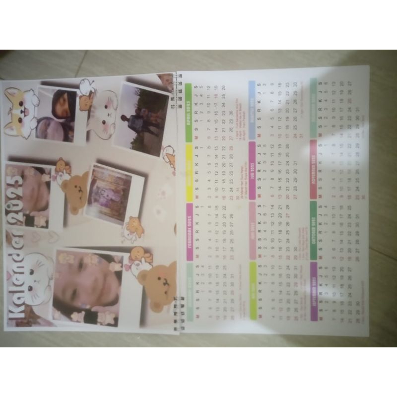 

kalender dinding custom 2025 sarah19