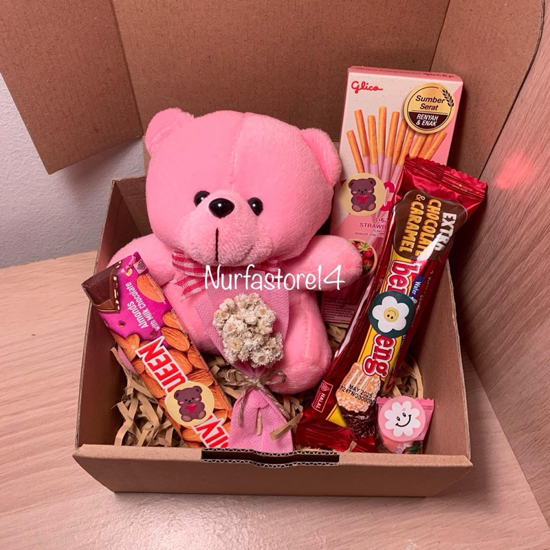 

Hampers Snack Box Giftbox/Kado Pink Series/Kado Valentine/Kado Ulang tahun/Surprise/Hadiah Anniversary