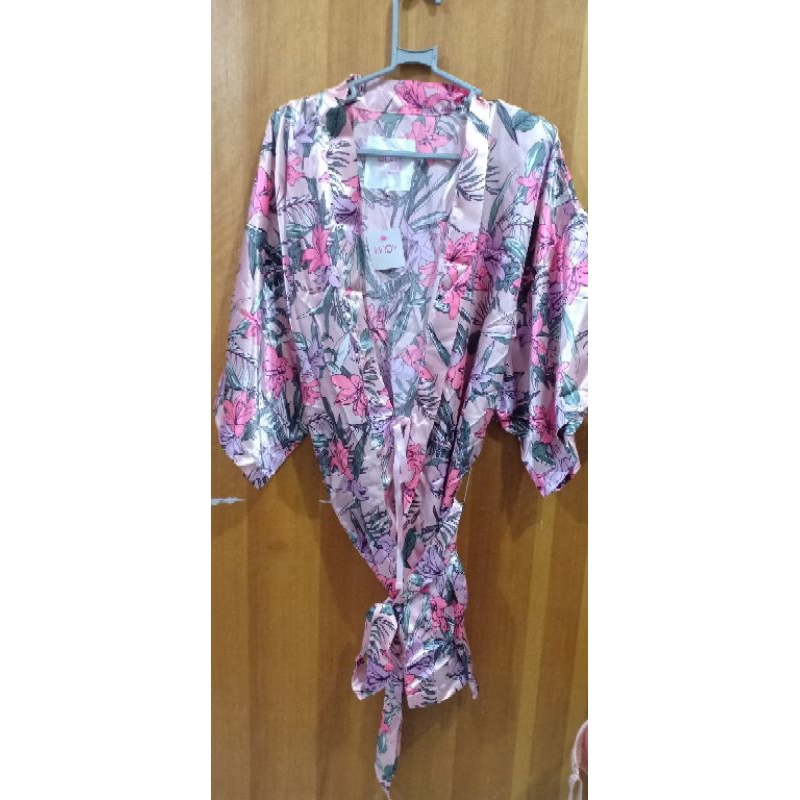 Kimono Lingerie motif bunga