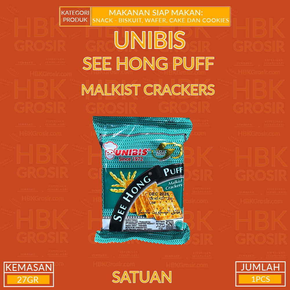 

Unibis See Hong Puff Malkist Crackers 27GR - SASET
