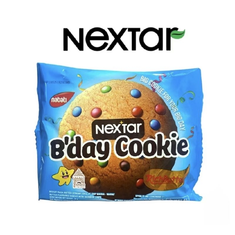 

NEXTAR BDAY COOKIES 1 PACK ISI 10 BUNGKUS /B'DAY COOKIE