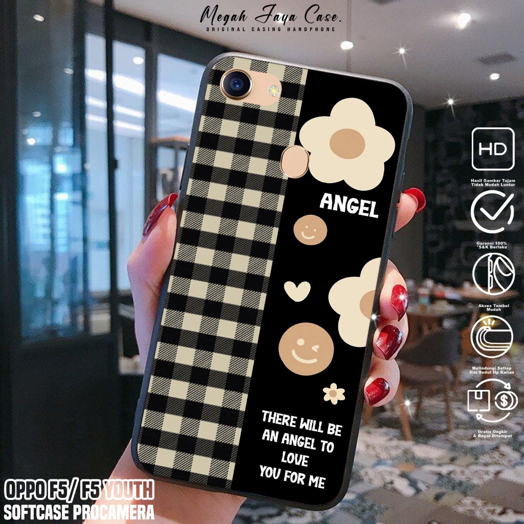 Softcase OPPO F5 / F5 YOUTH - Case Hp OPPO F5 YOUTH / F5 Motif BUNGA - Casing Hp Oppo F5 -  Silikon 