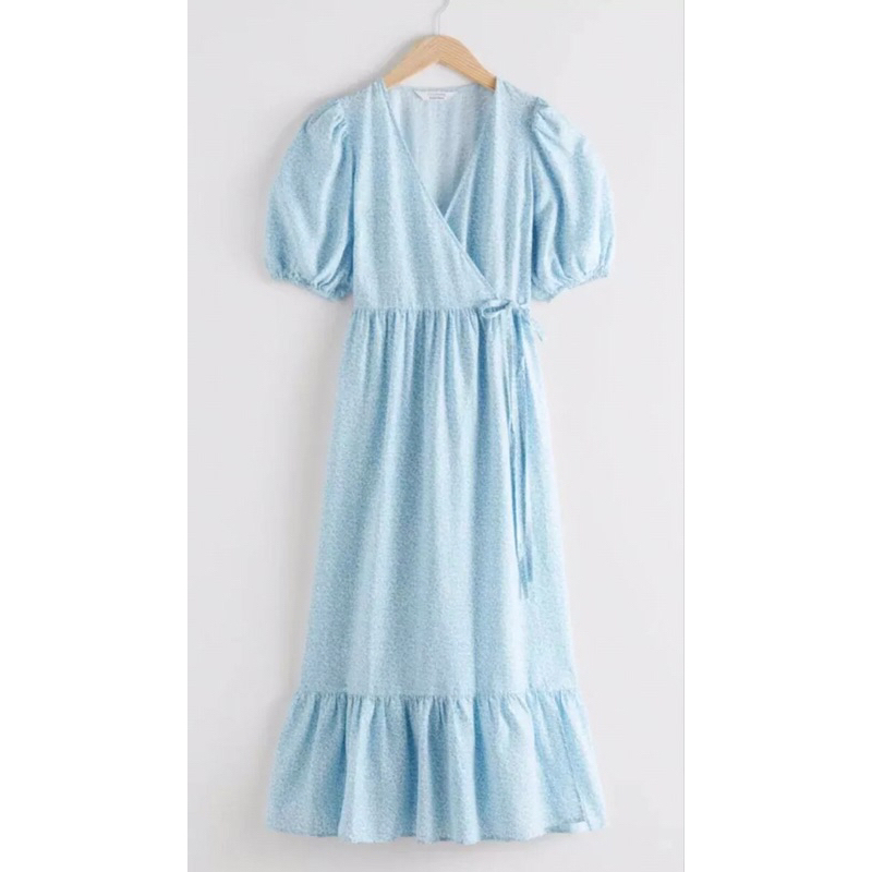 &other stories puff sleeve maxi dress preloved