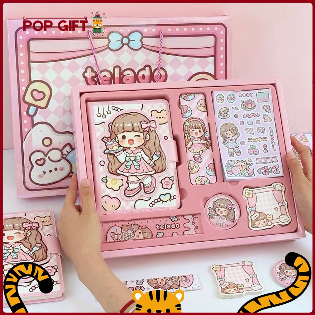 

PG Buku Jurnal 1 Set FREE Tote Bag Hadiah Notebook Diary Agenda Lucu Edisi Dodogirl Kado Anak TLD131