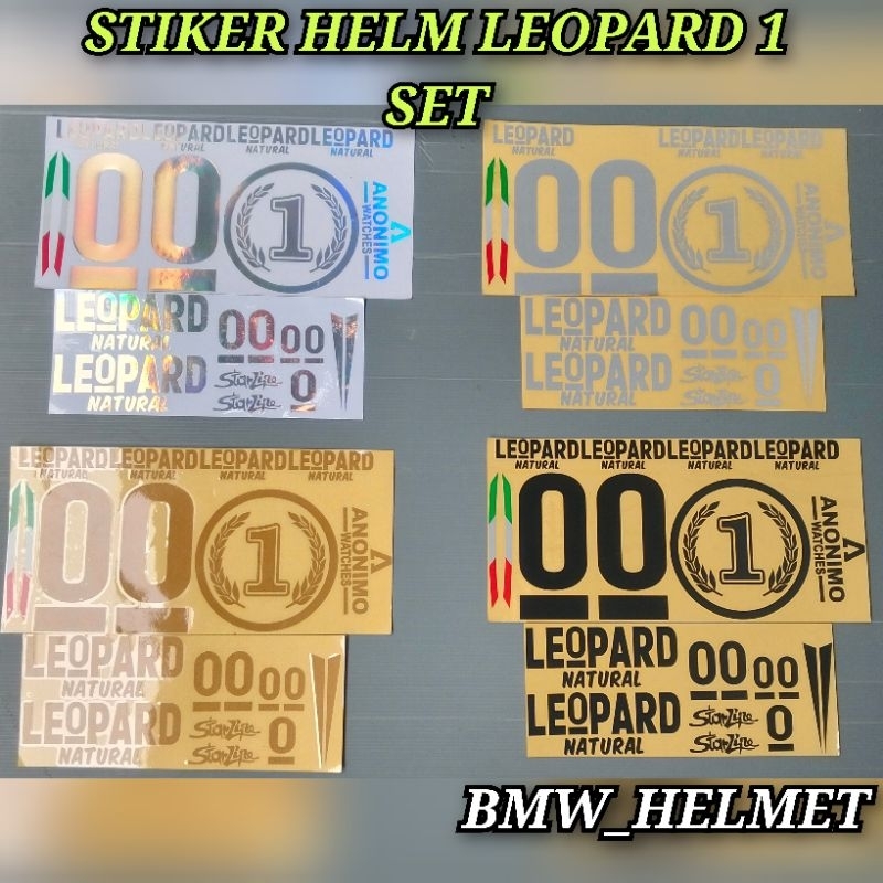 Stiker Helm / Stiker Leopard / Stiker Helm Leopard 1 SET || TERMURAHHH