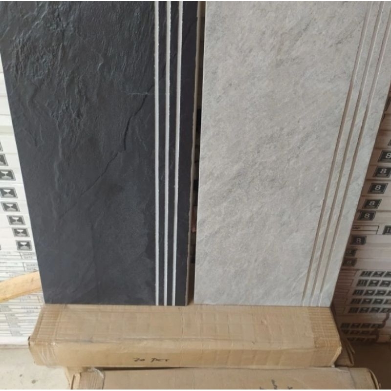 Granit tangga 30×60 Stepnosing kasar