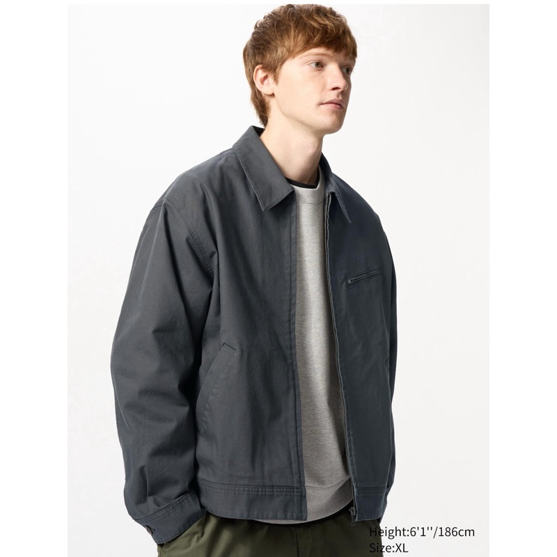 Jaket blouson resleting UNIQLO