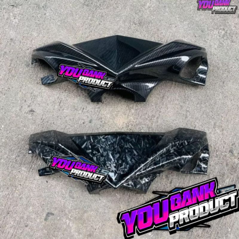 Batok kepala depan mio m3 mio z 125 carbon kevlar forged carbon wtp carbon glossy