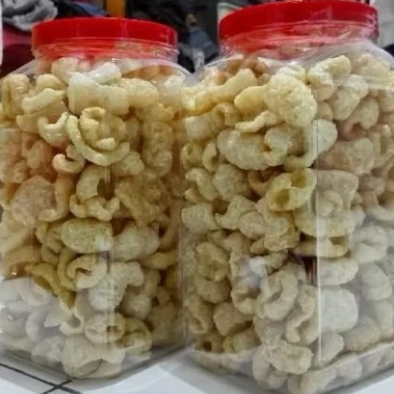 

KERUPUK BABI UKURAN 1,7 LITER / 2 LITER / 3 LITER / 4 LITER / KERUBI / KERUPUK BABI ASIN GURIH / CEMILAN ASIN GURIH / GRATIS ONGKIR