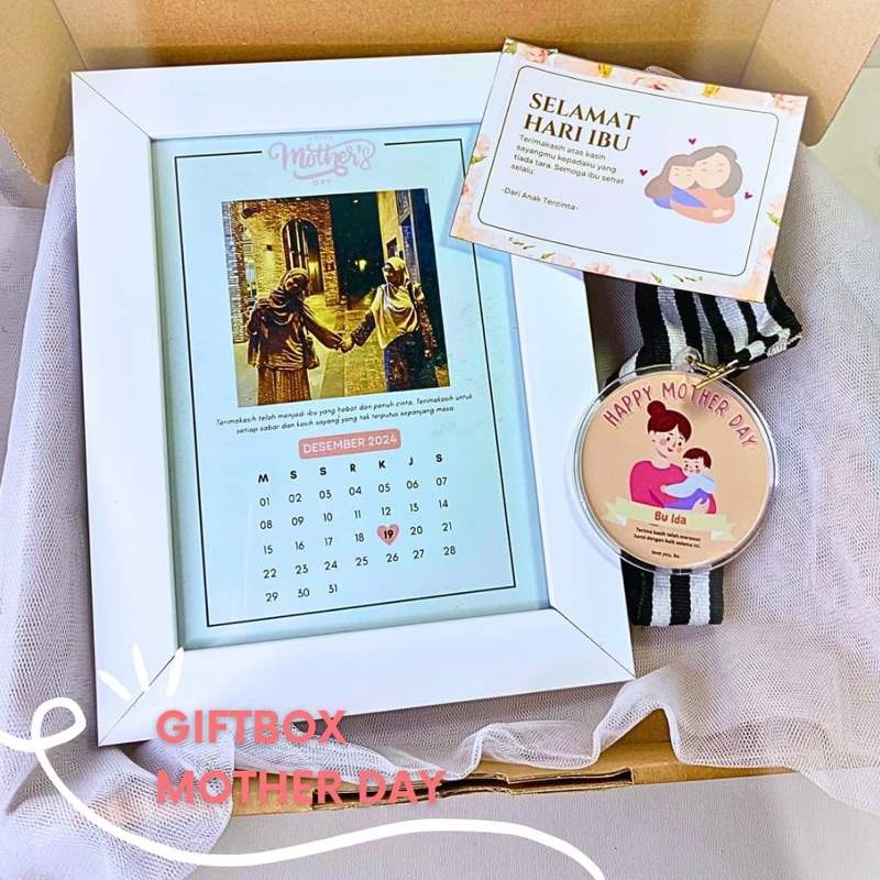WORDGIFT GIFTBOX SPESIAL MOTHER DAY - MOTHER day gift - kado spesial untuk hari ibu Medali Custom Ak
