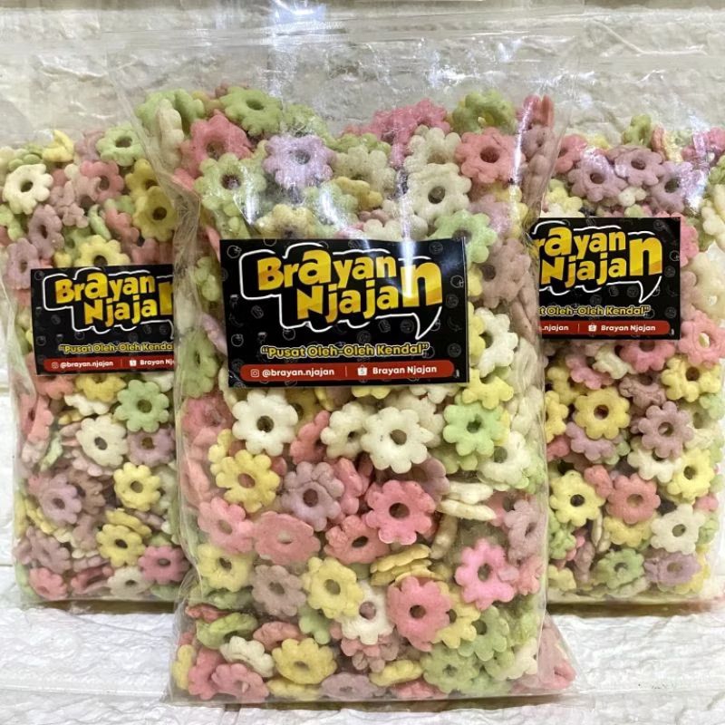 

KEMBANG SAKURA PELANGI 250 g CEMILAN GURIH SUPER LEZAT