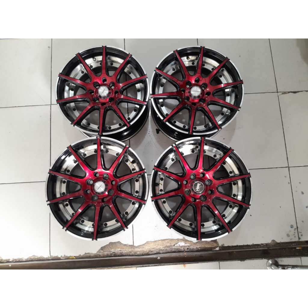 Velg Racing Ring 15 Lebar 7/8 VOSSEN Baut 4 Murah R15 Mobil Brio Avanza Jazz Yaris Vios Mobilio