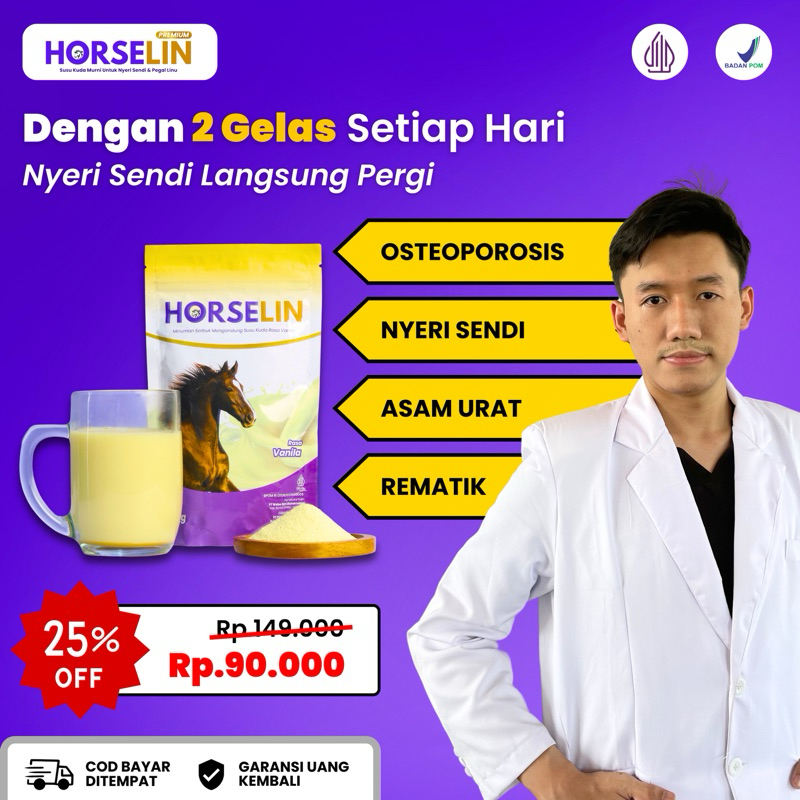 

HORSELIN Susu Kuda Liar Sumbawa Kualitas Premium 200gr Untuk Kesehatan Sendi Dan Tulang Terbaik No 1