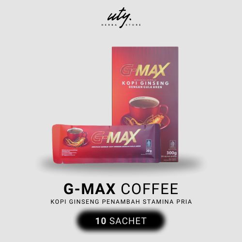 

Kopi Stamina Pria Kuat Tahan Lama G-MAX Coffee 1 Box 10 Sachet