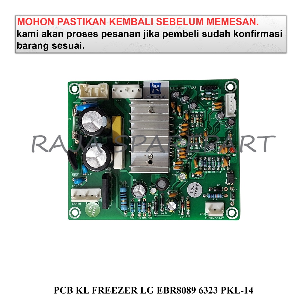 PKL14 MODUL KULKAS / BOARD / PCB KULKAS FREEZER LG EBR8089 6323 PKL-14