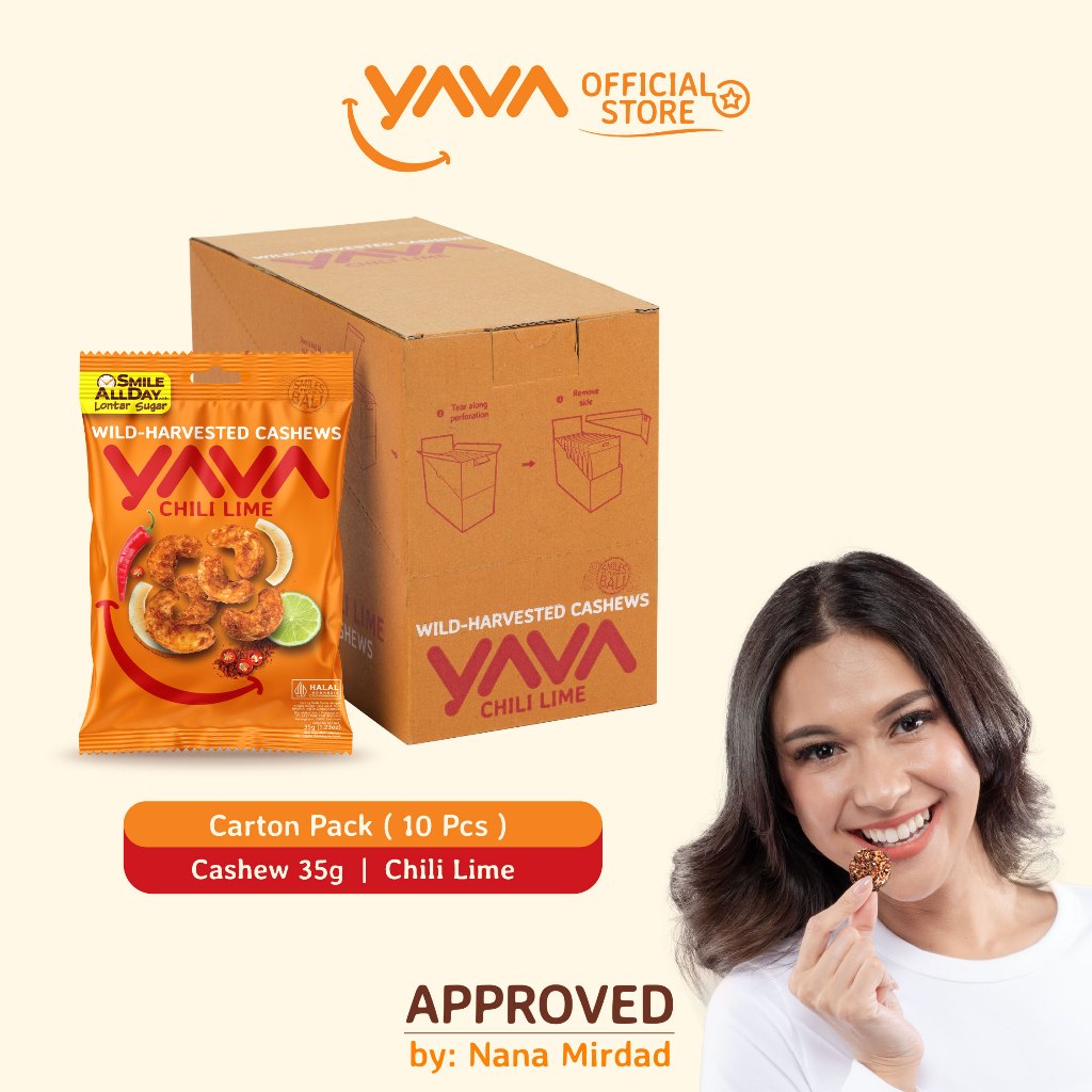 

YAVA Carton Pack Cashew Chili Lime ( 10 x 35g )