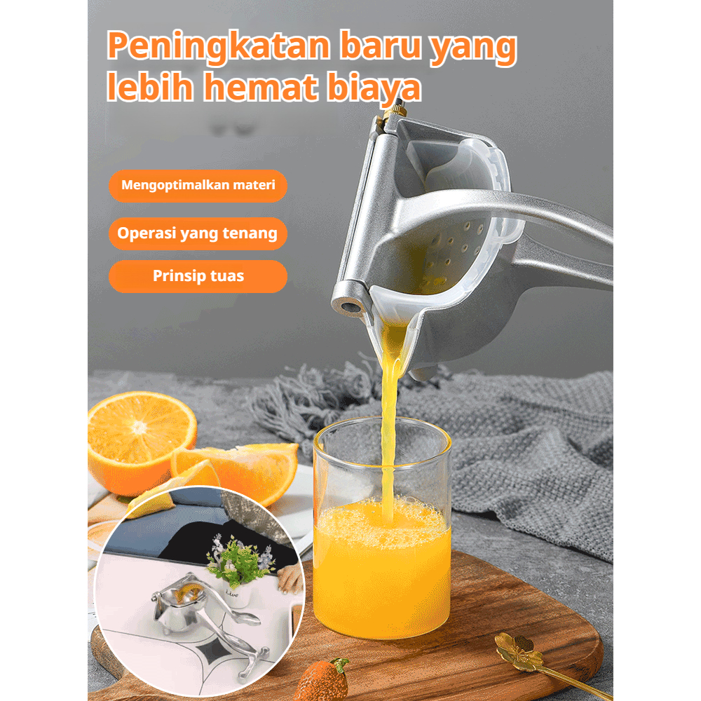 ⚡COD+Pengiriman 24 jam⚡Pembuat jus manual baja tahan karat/mesin pembuat jus peras/pembuat jus baja 