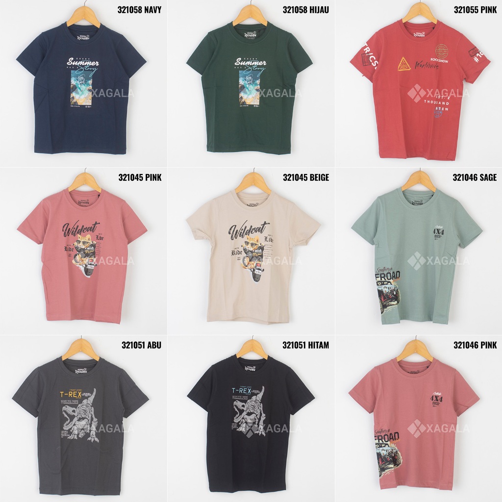 BAJU KAOS ANAK LAKI LAKI KAOS ANAK LAKI LAKI TANGAN PENDEK ROCKSHOW KIDS RO8