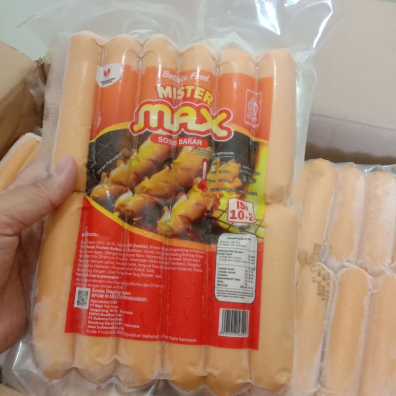 

Sosis bakar jumbo mister max isi 12biji