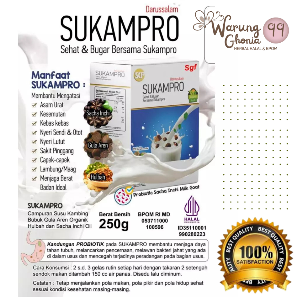 

Sukampro Susu Aktifkan Sel Resmi BPOM
