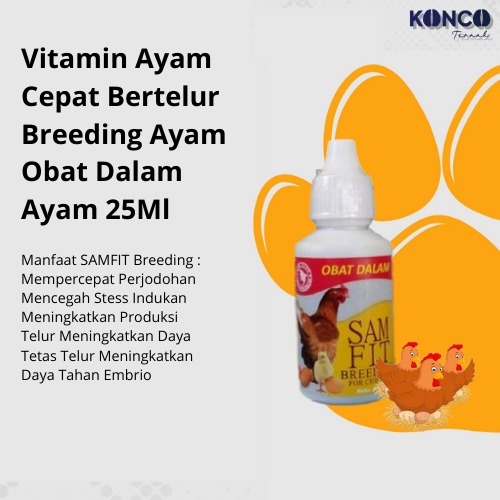 Samfit Breeding Vitamin Obat Ayam Broiler Petelur Doc 15 Ml