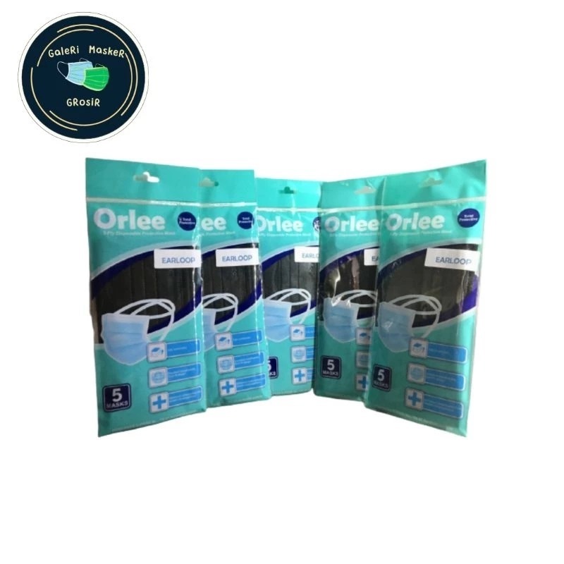 Masker Orlee Disposable 5 pcs Orlee Masker Disposable Grosir Masker Orlee Grosir