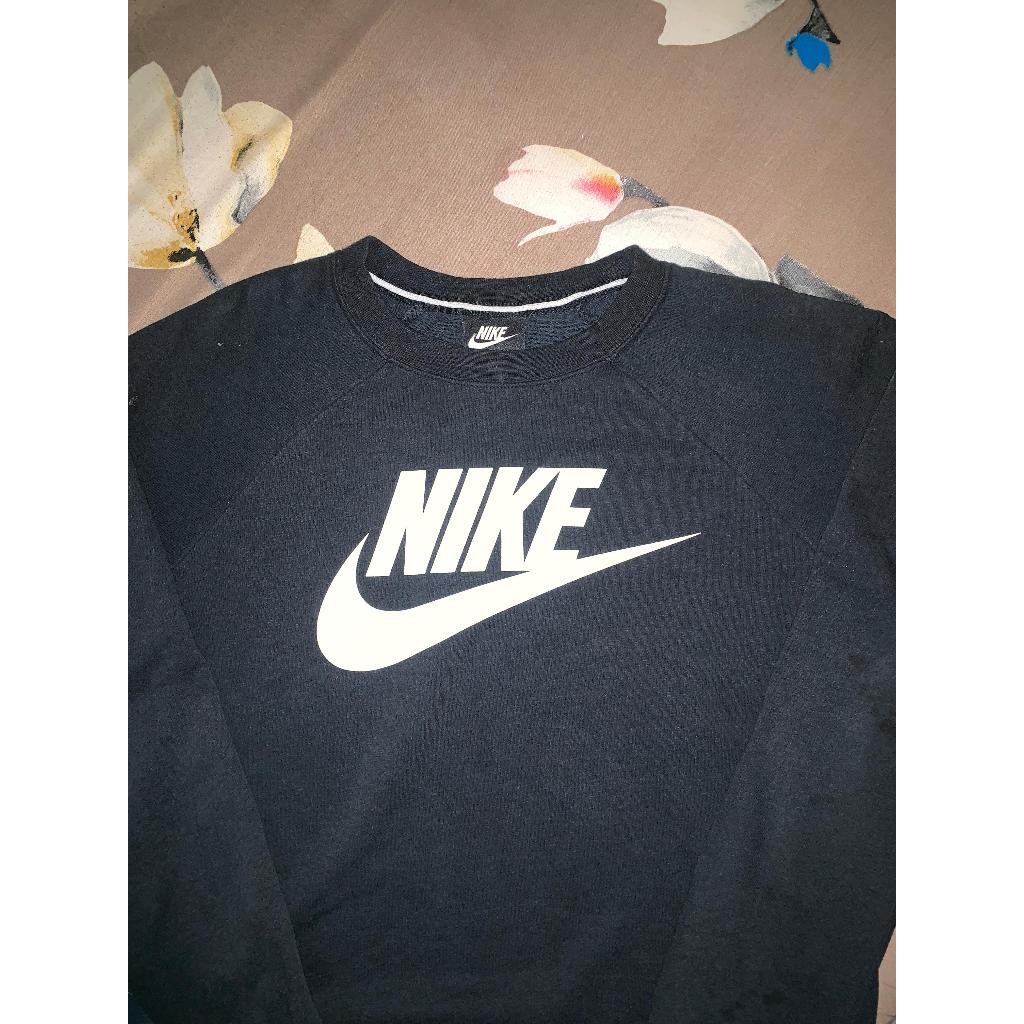Crewneck Nike (Big Logo) Crewneck Pria | Crewneck Unisex | Crewneck Hitam | Crewneck Lengan Panjang 