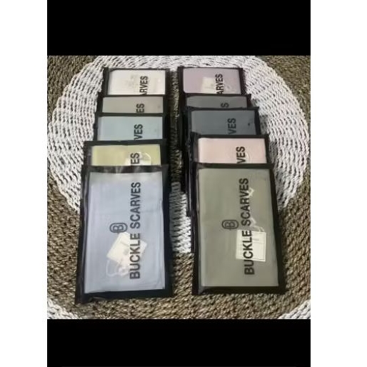 hijab buckle scarves paris premium olive ( warna tulis di opsional )