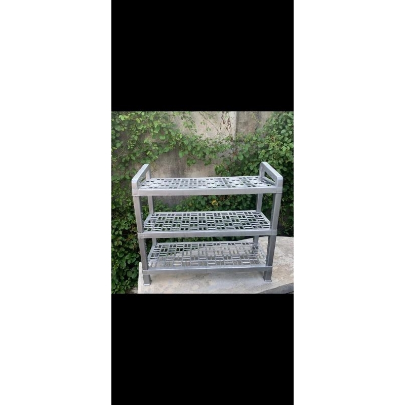 RAK SEPATU 3 SUSUN/ RAK SEPATU PLASTIK