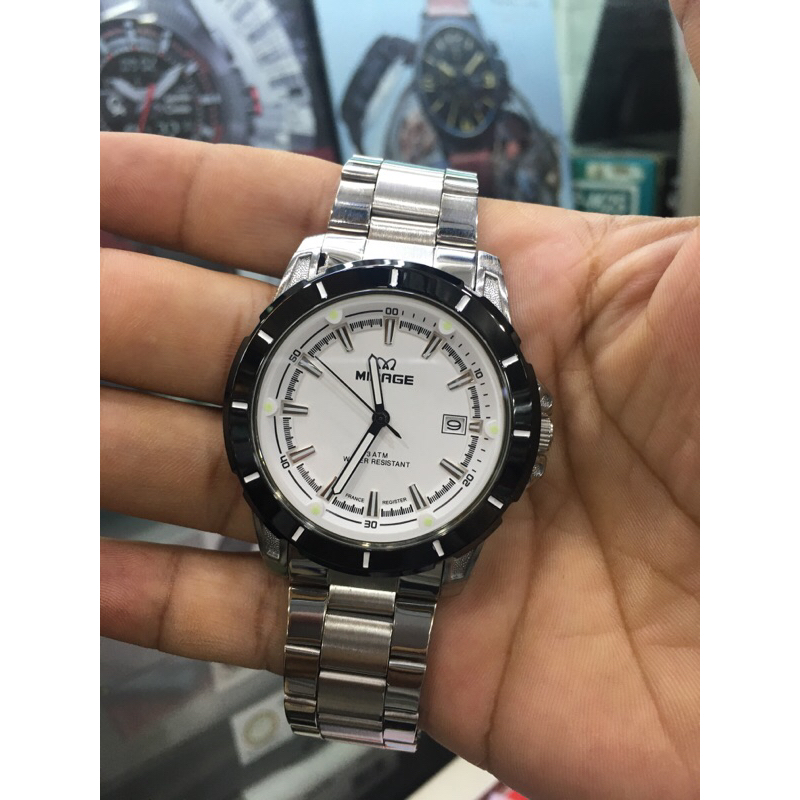 JAM TANGAN MIRAGE 8713 Pria Original
