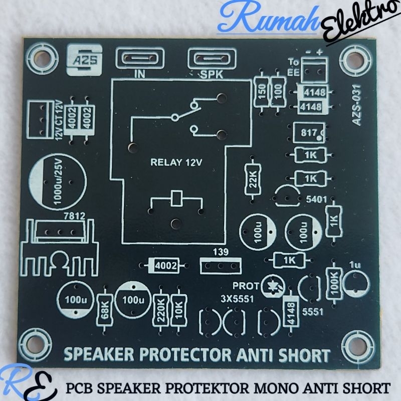 PCB SPEAKER PROTEKTOR MONO ANTI SHORT
