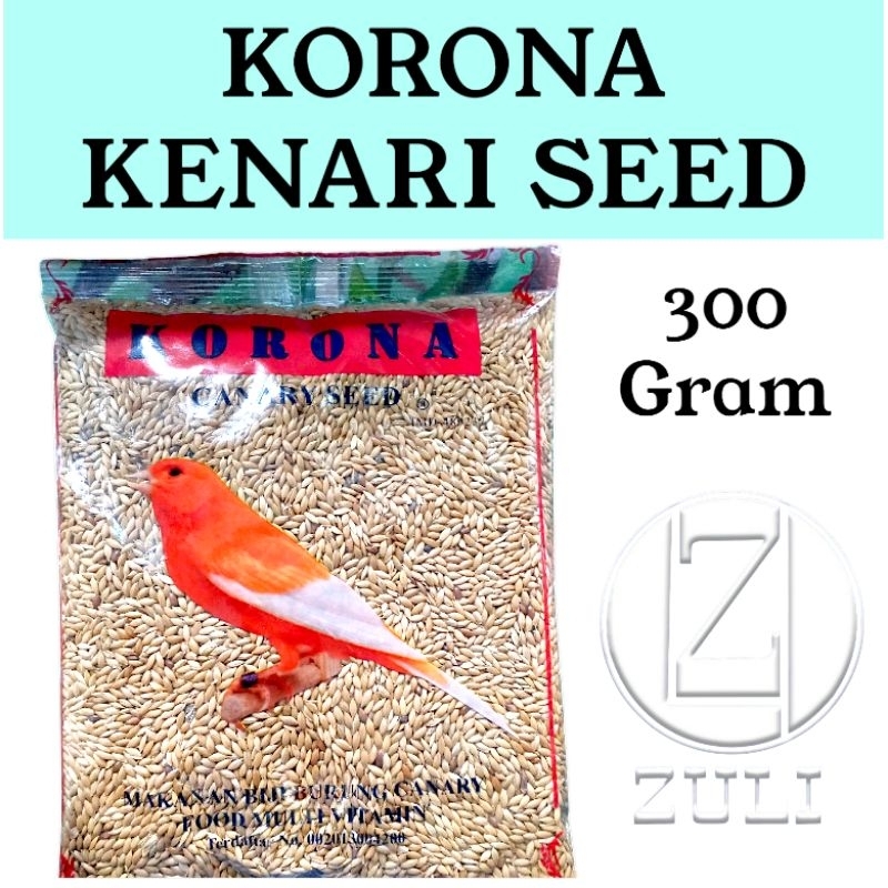 Pakan Burung Kenari Korona Seed ||  Biji Kenari Seed Kemasan 300g