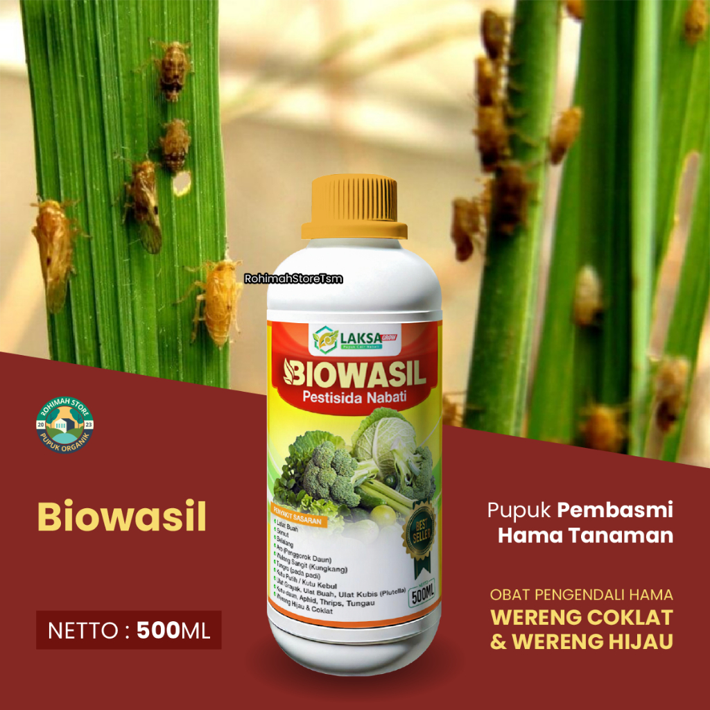 COD BIOWASIL 500ml Pestisida Organik Obat Hama Wereng Coklat Pada Tanaman Padi - Obat Hama Padi
