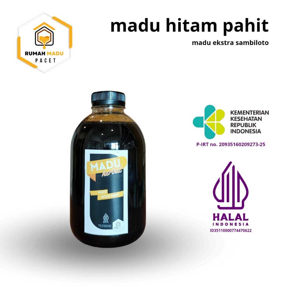 

Madu Hitam Pahit 1 Kg (1000 Gram) Herbal | Rumah Madu Pacet | Kolesterol dan Diabetes