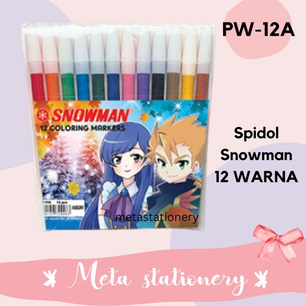 

Spidol Snowman 12 warna