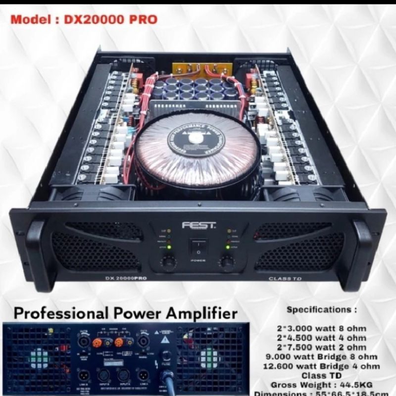 power amplifier Fest DX20000 PRO class TD Original dx 20000