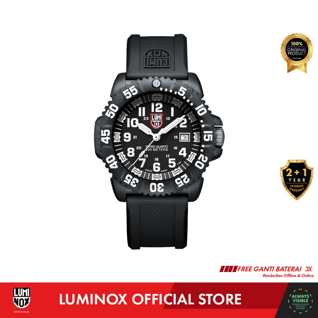 Luminox 3051.F, Original Navy SEAL, Diver Watch, 44 mm - Jam Tangan Pria