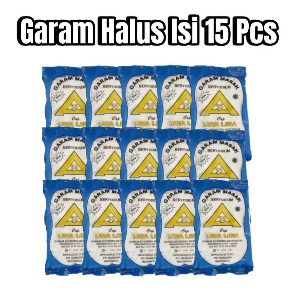 

Garam Masak Halus 100gram Isi 15 Pcs