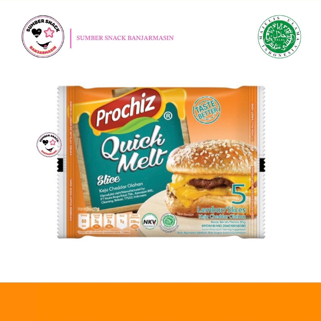 

Prochiz Quick Melt Slice (5 Lembar) (85g)