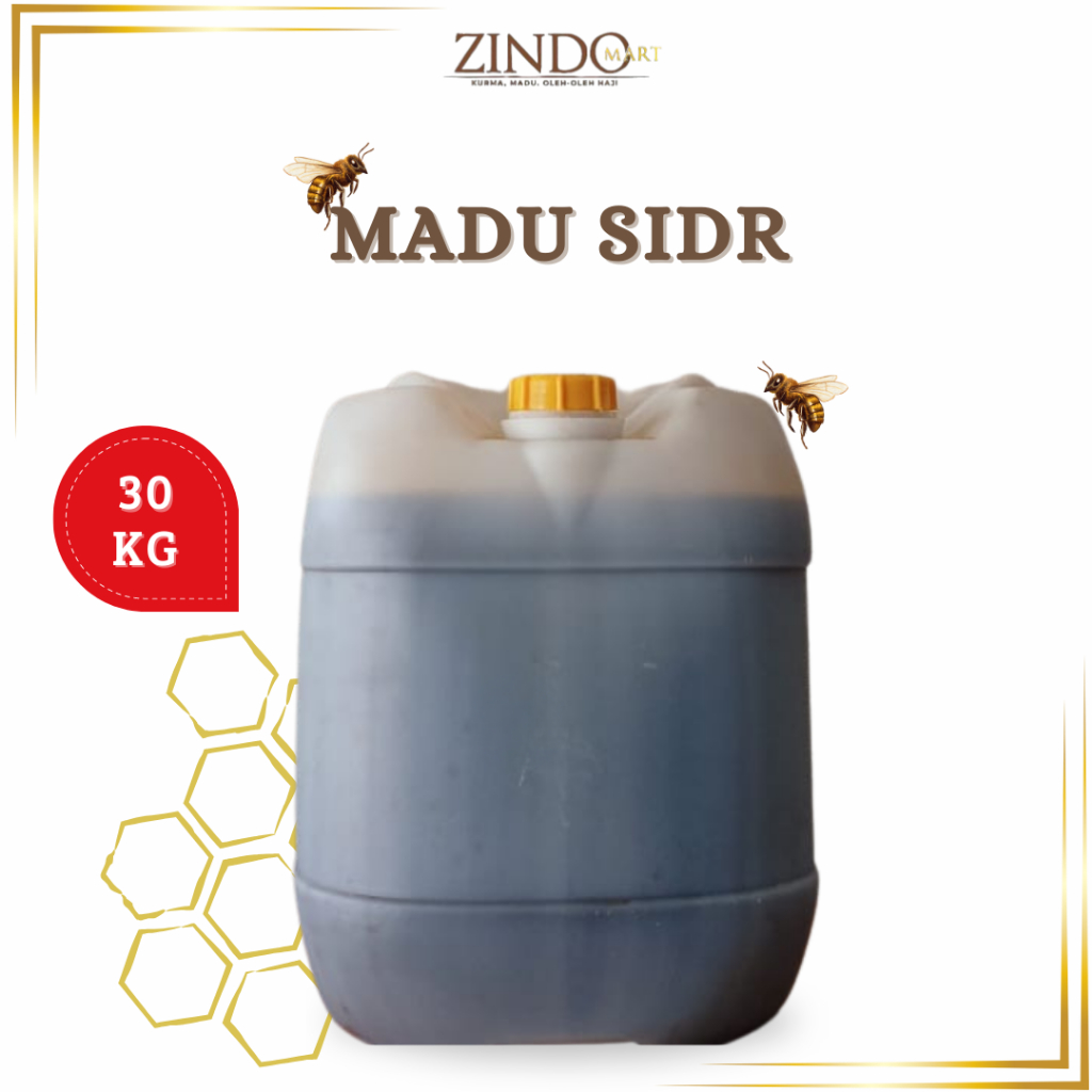 

MADU SIDR 30KG ASLI MURNI KEMASAN GALON / PURE RAW HONEY /MADU YAMAN MESIR SIDR