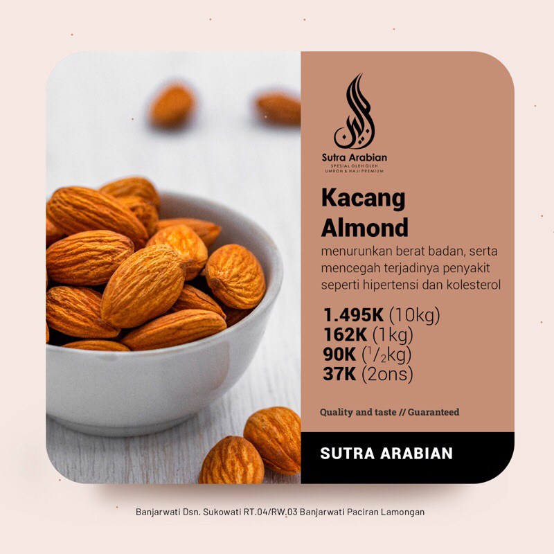 

Kacang Almond Oleh-Oleh Umroh dan Haji