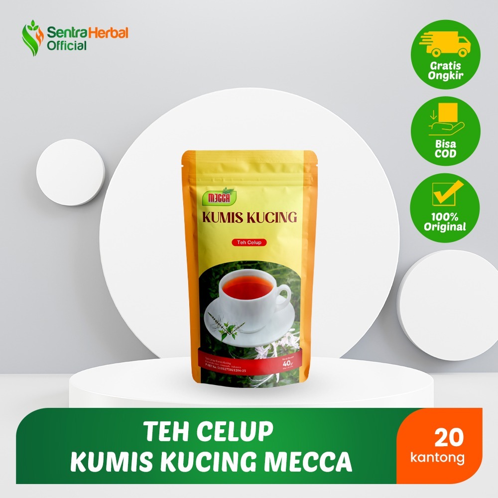 

Mecca - Teh Celup Kumis Kucing Mecca Baik Untuk Infeksi Isi 20 Kantong