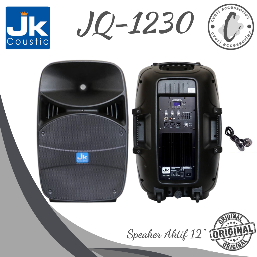 JK Coustic Speaker Aktif JQ-1230 12-Inch Speaker Aktif Original JK Coustic JQ1230