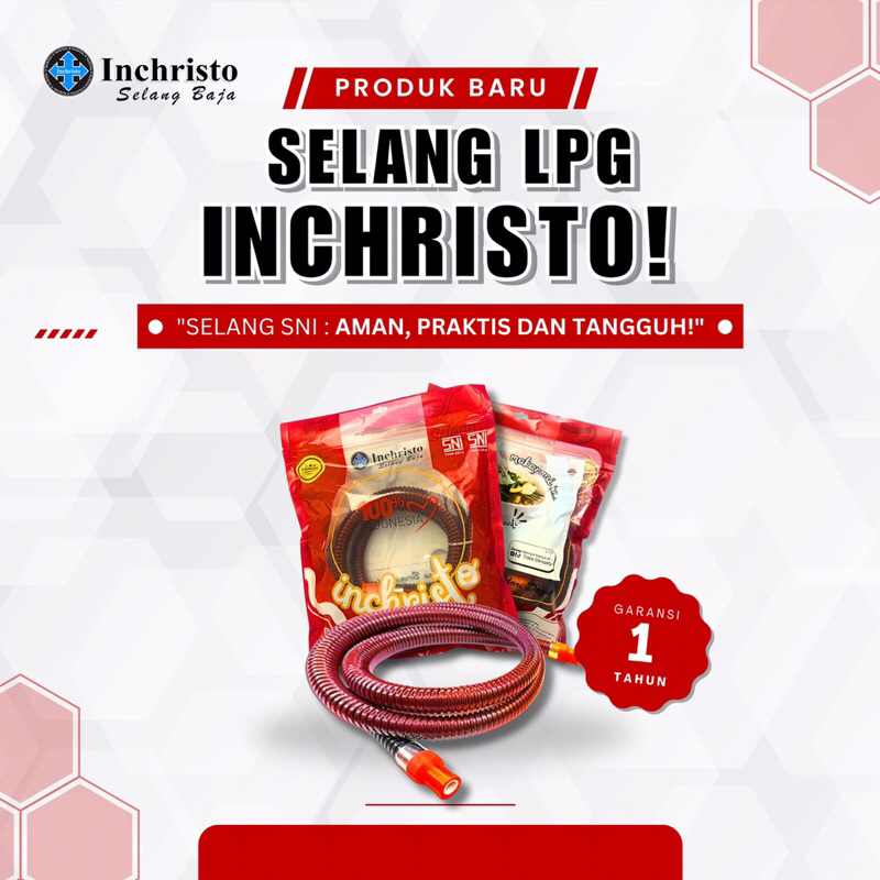 Selang gas LPG/ Selang baja inchristo