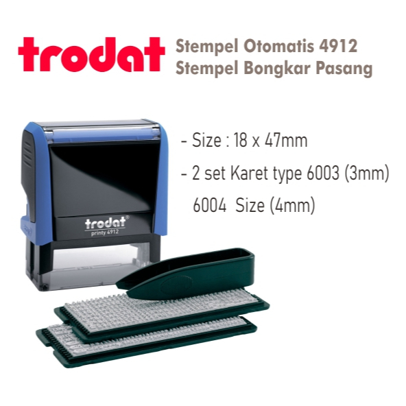 

Stempel Trodat Typo 4912 / Stempel Bongkar Pasang