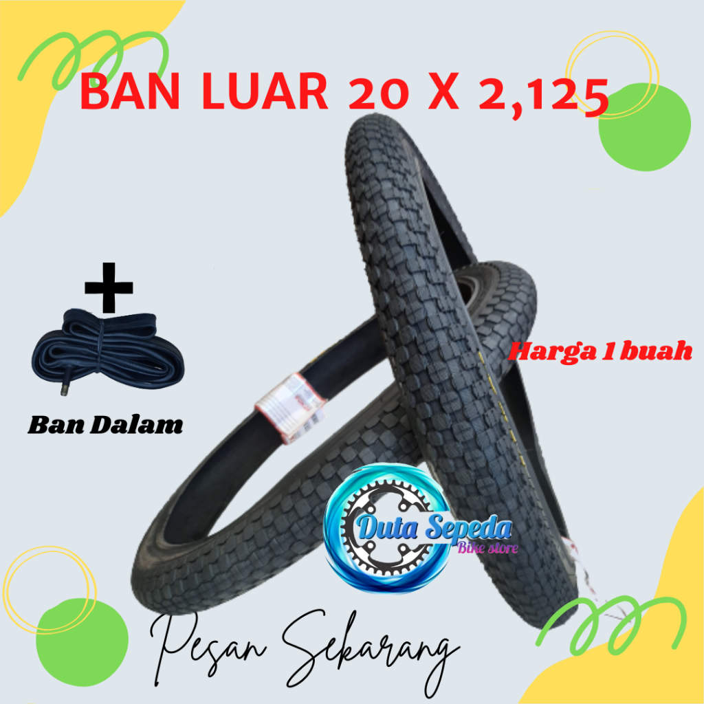 Ban luar sepeda 20 x 2.125