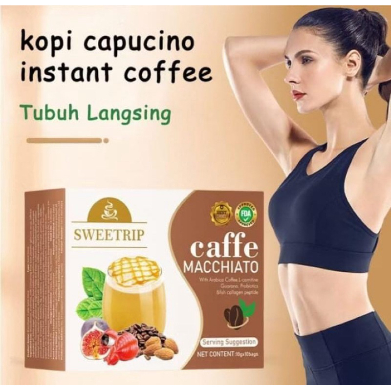 

Sweetrip Caffe Macchiato Kopi Diet isi 10 Sachet (Kopi Pelangsing)