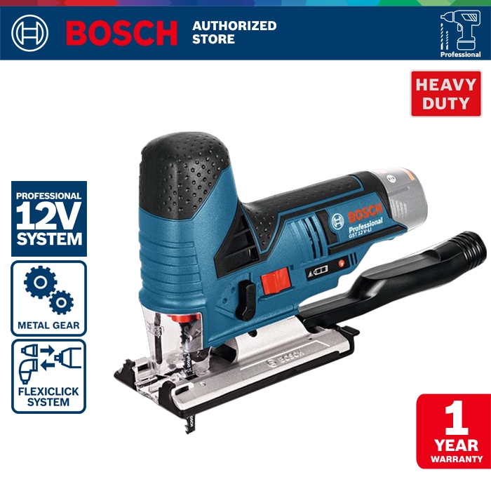Bosch Cordless Jigsaw / Jigsaw Baterai 12 Volt GST 12V-LI (Unit Only)